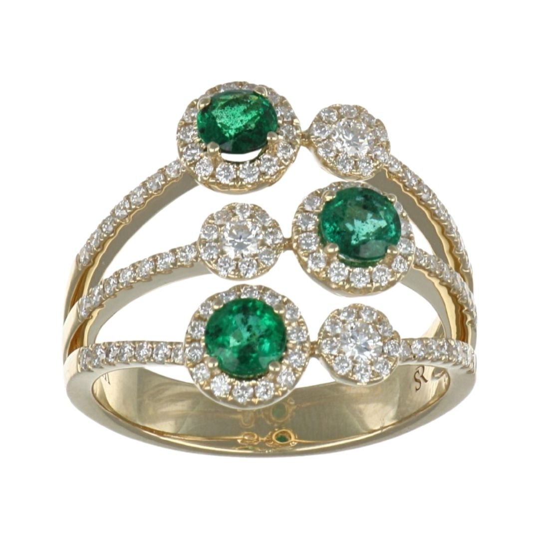 Buy Emerald Ring (Emerald 0.69 cts. White Diamond 0.66 cts.) at Kay's Fine Jewelry