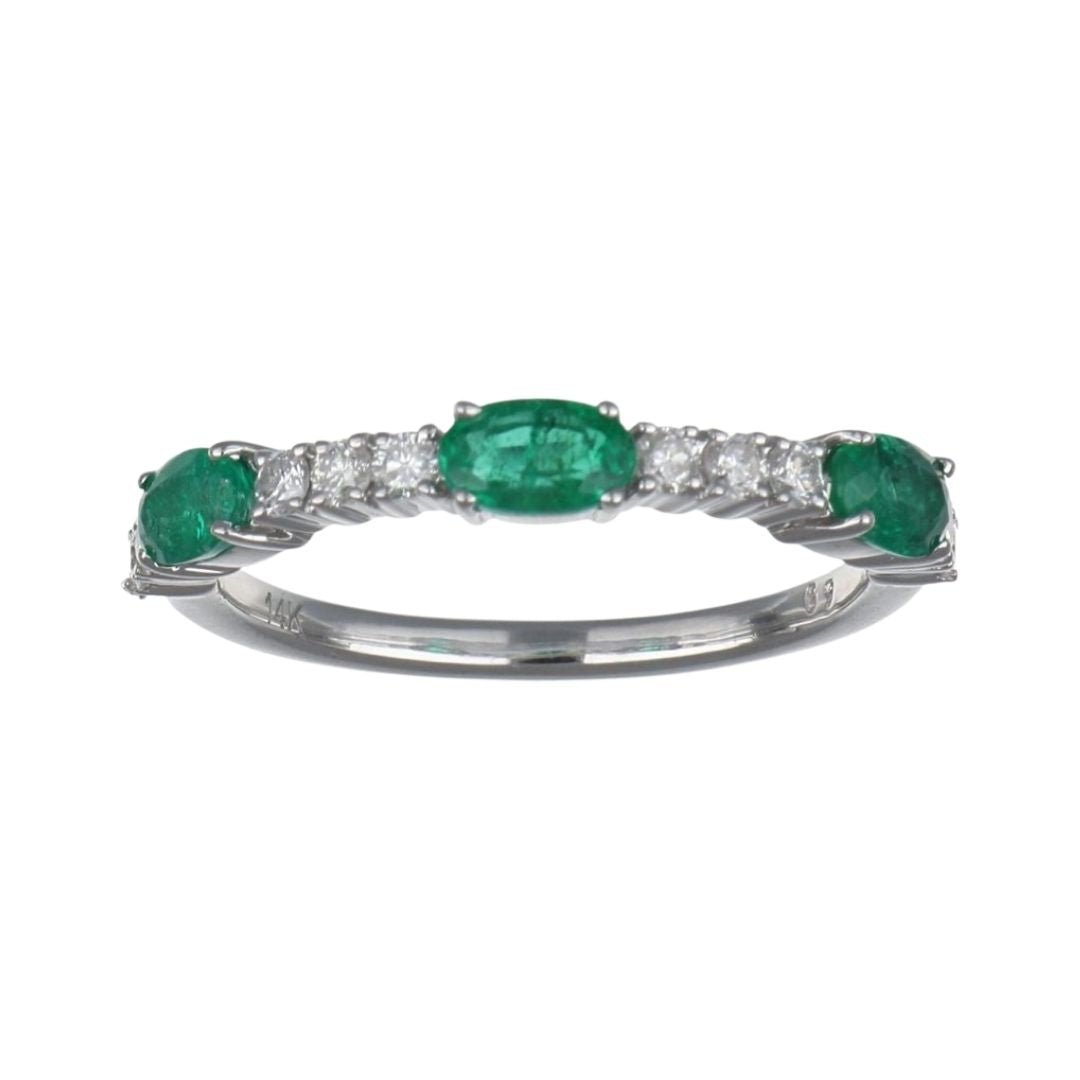 Buy Emerald Ring (Emerald 0.74 cts. White Diamond 0.25 cts.) at Kay's Fine Jewelry