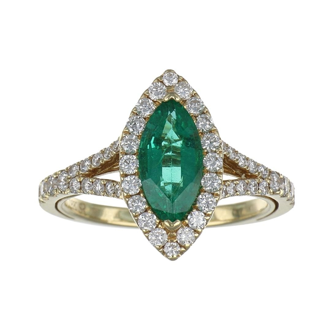 Buy Emerald Ring (Emerald 0.99 cts. White Diamond 0.66 cts.) at Kay's Fine Jewelry