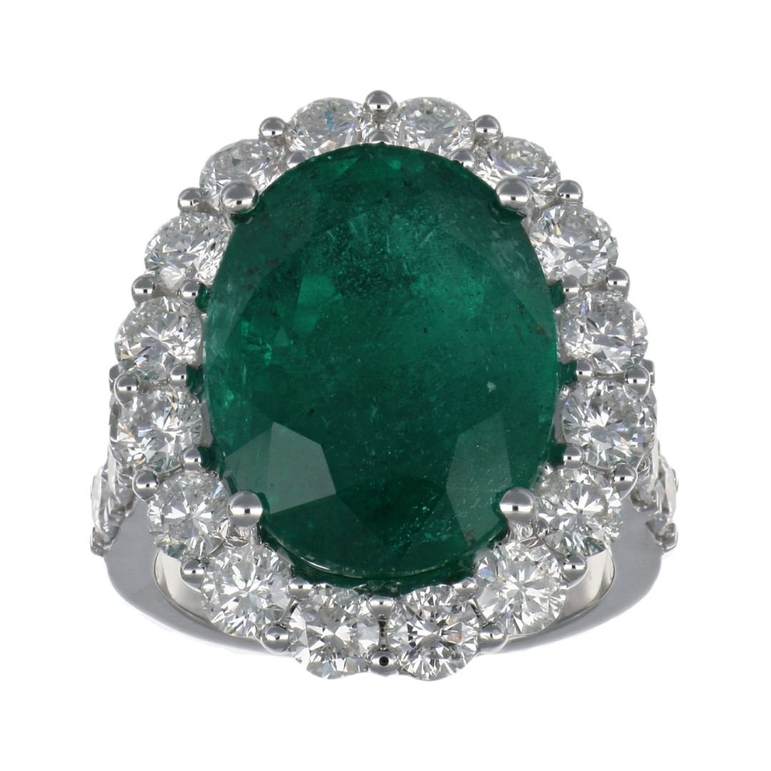Buy Emerald Ring (Emerald 11.74 cts. White Diamond 3.09 cts.) at Kay's Fine Jewelry