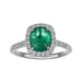 Emerald Ring (Emerald 1.25 cts. White Diamond 0.38 cts.) Not Net
