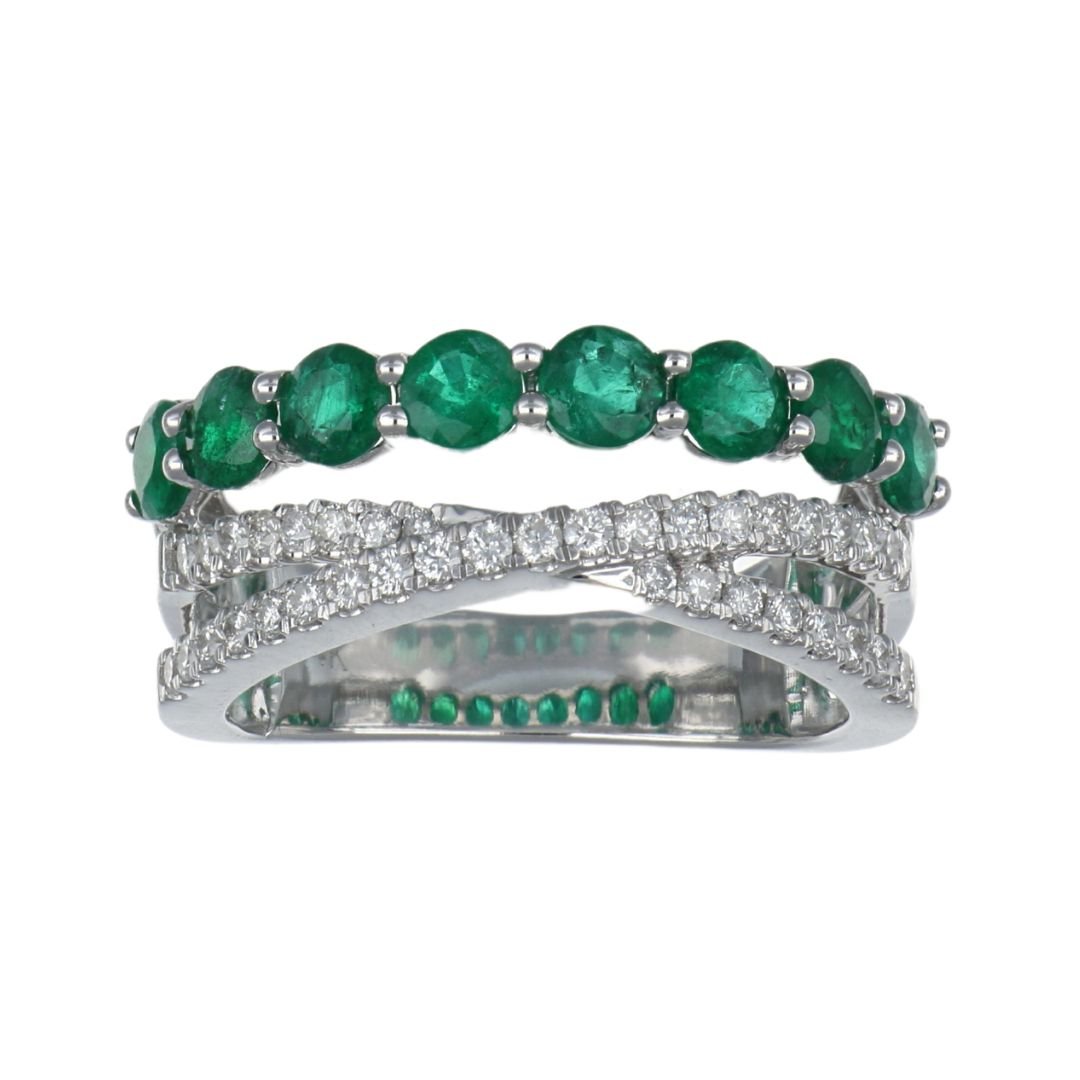Buy Emerald Ring (Emerald 1.35 cts. White Diamond 0.36 cts.) at Kay's Fine Jewelry