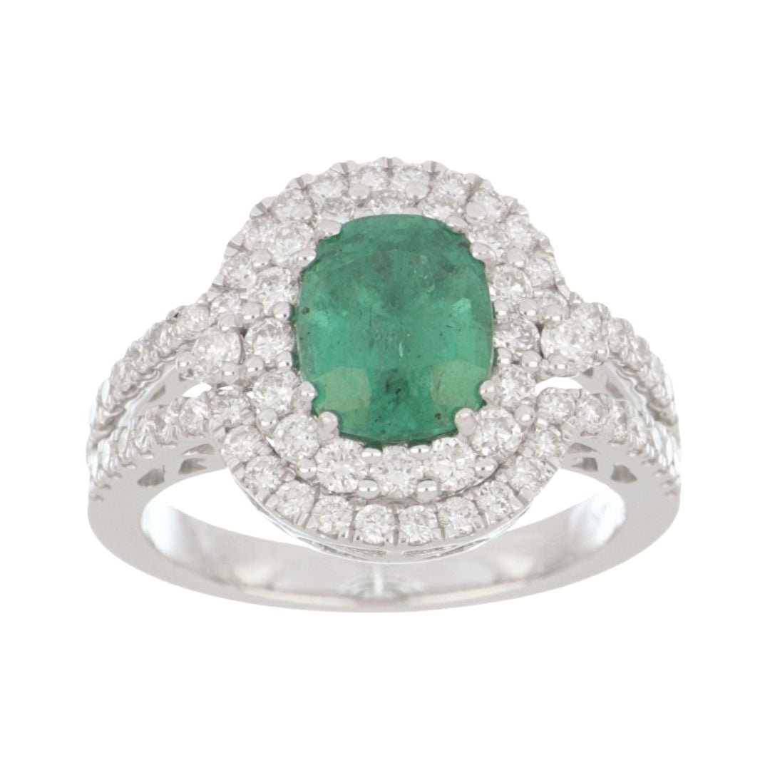 Buy Emerald Ring (Emerald 1.55 cts. White Diamond 0.94 cts.) at Kay's Fine Jewelry