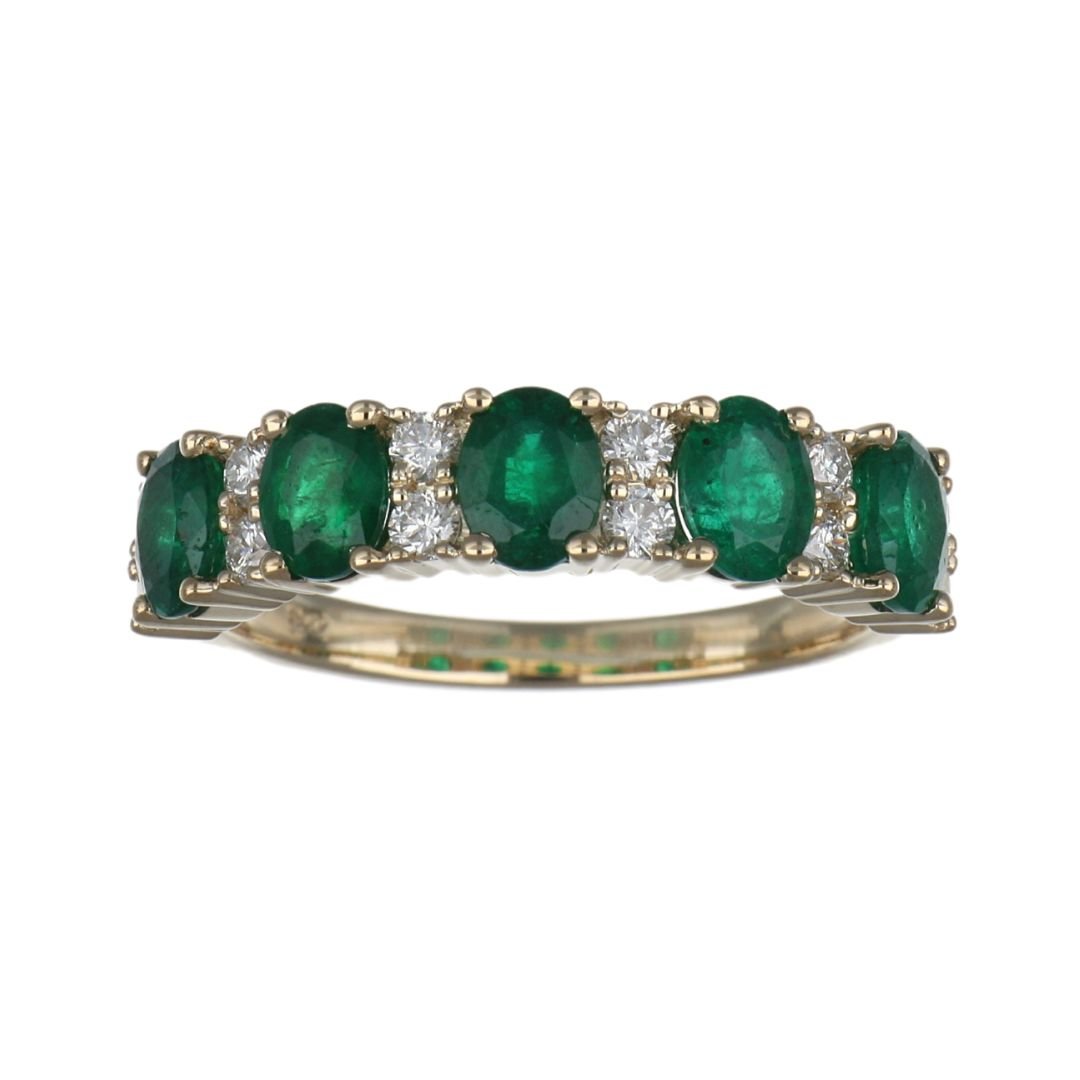 Emerald Ring (Emerald 1.67 cts. White Diamond 0.35 cts. ) Not Net