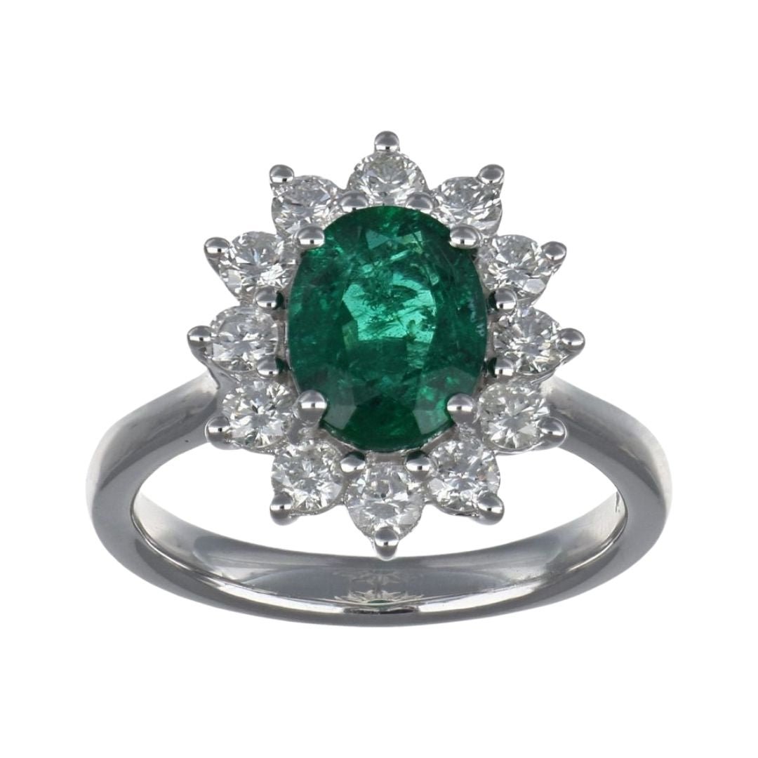 Buy Emerald Ring (Emerald 1.69 cts. White Diamond 0.77 cts.) at Kay's Fine Jewelry