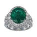 Emerald Ring (Emerald 5.8 cts. White Diamond 1.61 cts. White Diamond 0.3 cts.) Not Net