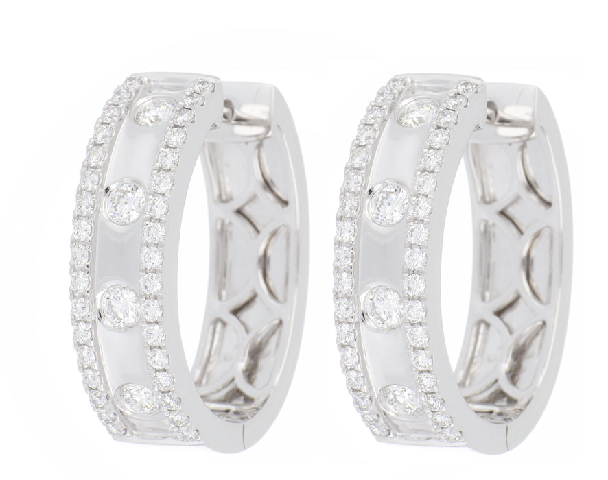 White Diamond Ladies Earrings (White Diamond 1.15 cts.)