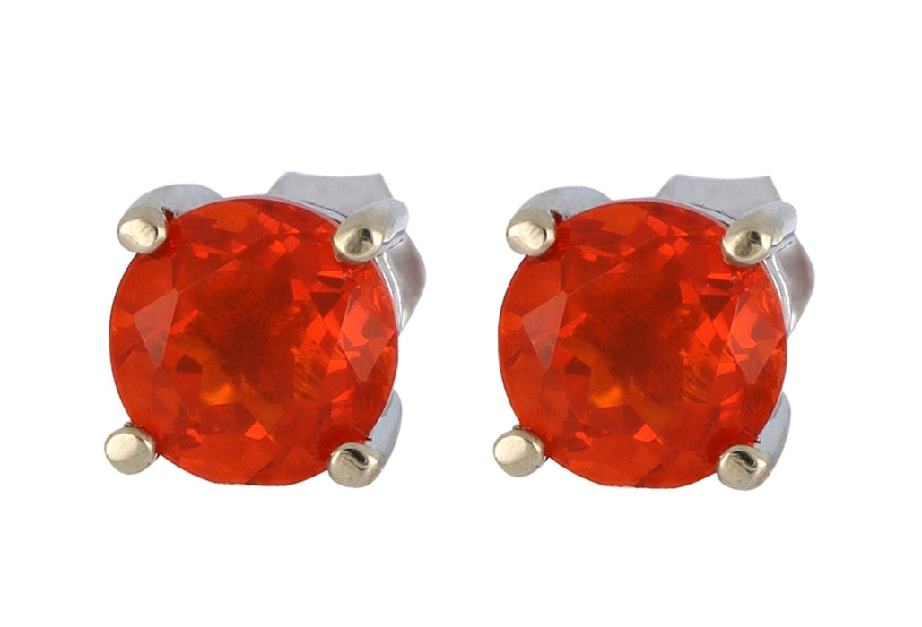 Fire Opal Ladies Earrings (Fire Opal 1.24 cts.) Not Net