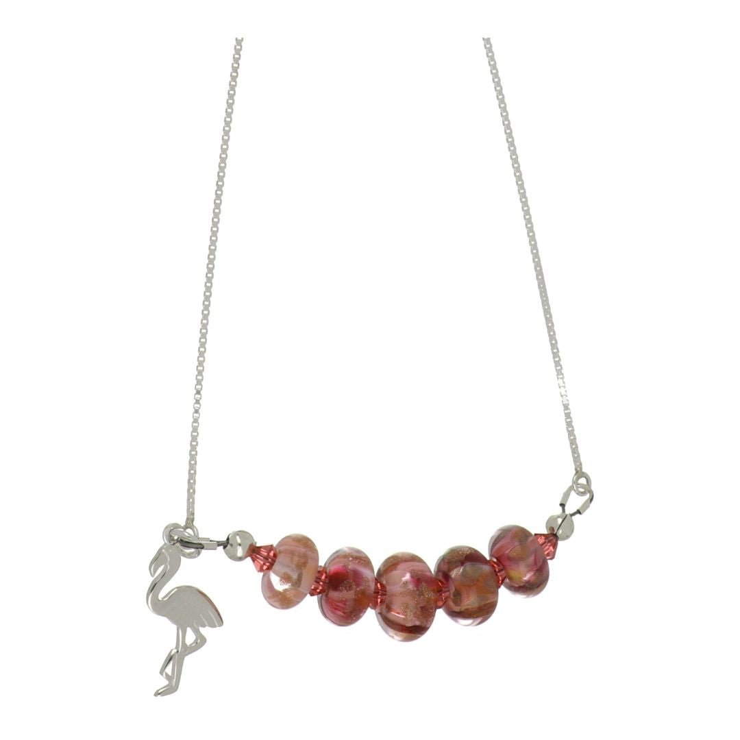 Flamingo Bead Necklace Not Net