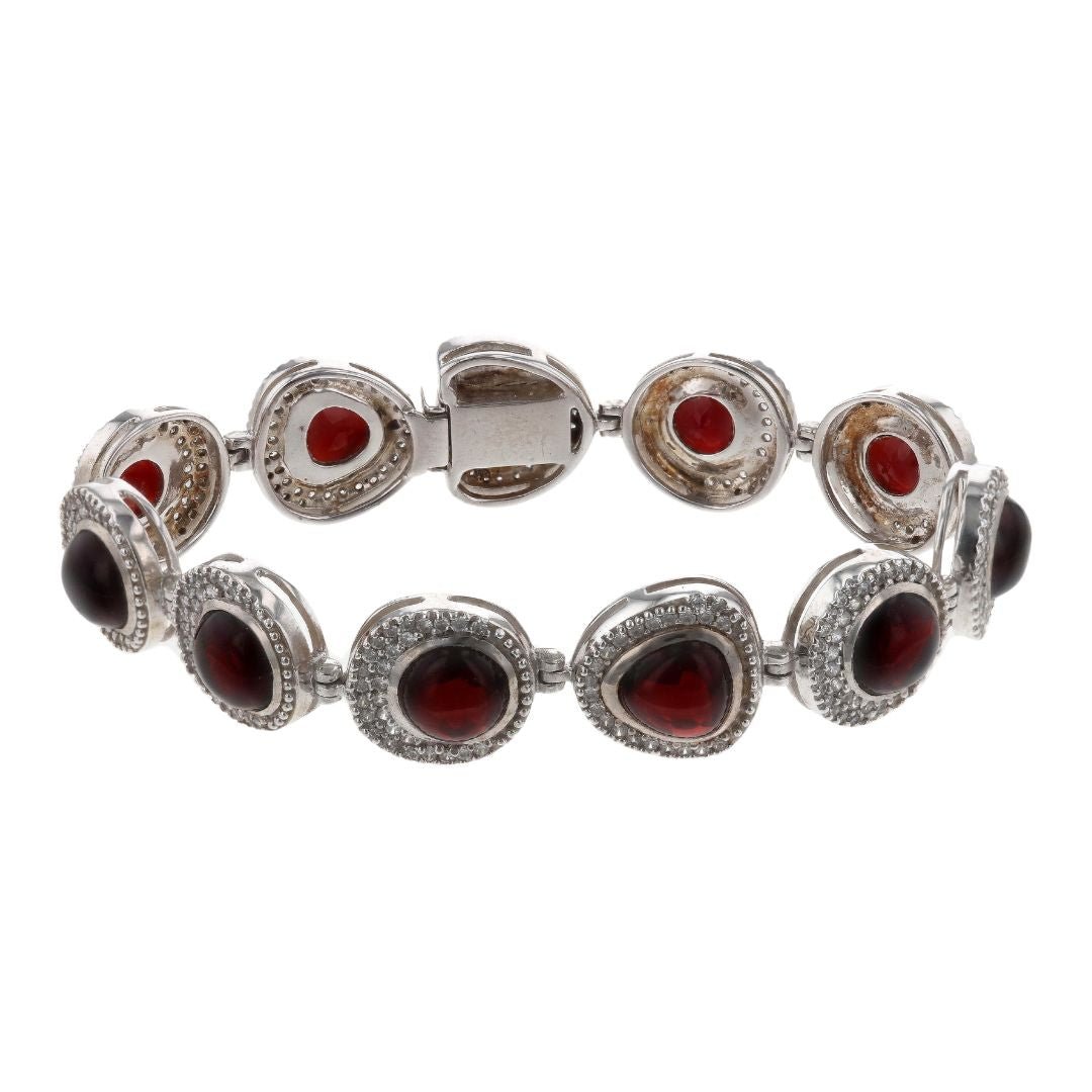 Buy Garnet Bracelet (Garnet 18.18 cts. Cubic Zirconia) at Kay's Fine Jewelry