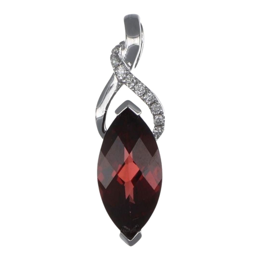 Buy Garnet Pendant (Garnet 2.16 cts. White Diamond 0.04 cts.) at Kay's Fine Jewelry