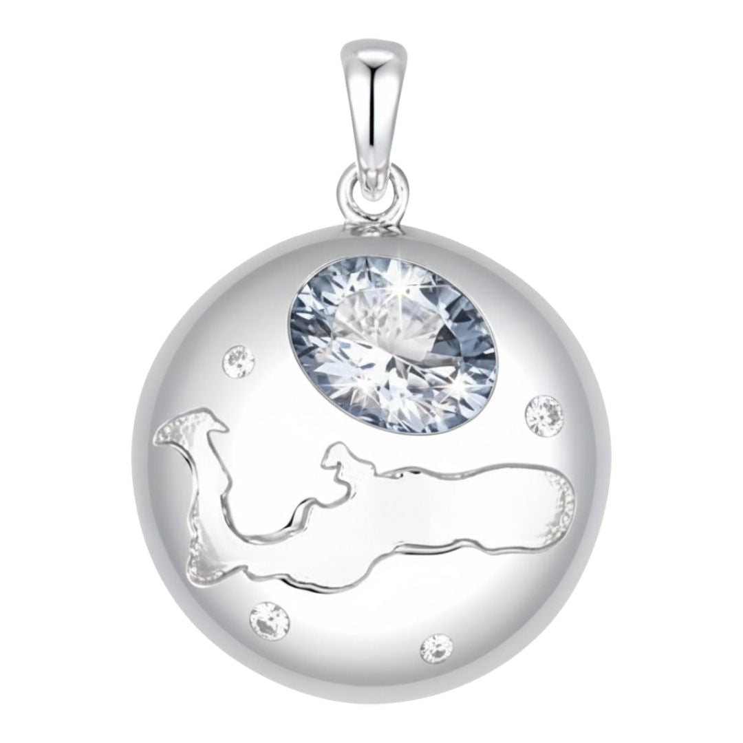 Buy Grand Cayman Blue Topaz Pendant (Blue Topaz 1.4 cts. Cubic Zirconia 0.23 cts.) at Kay's Fine Jewelry