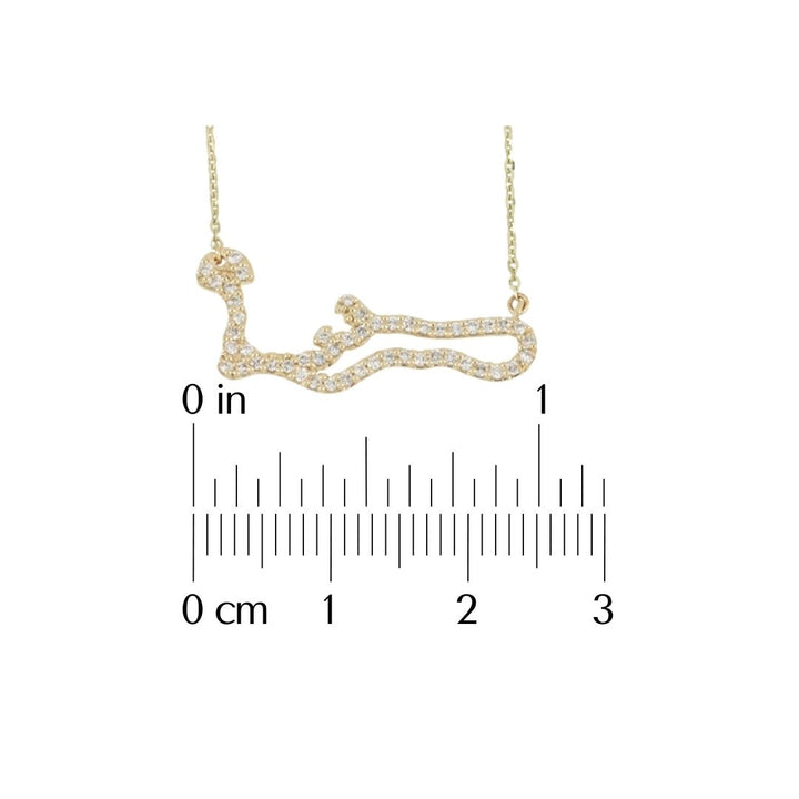 Grand Cayman ‘Map’ Diamond Necklace Not Net