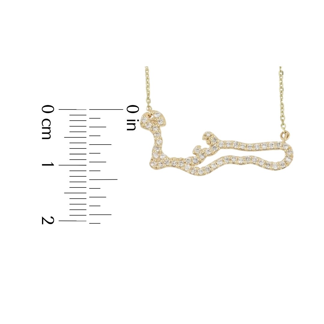 Grand Cayman ‘Map’ Diamond Necklace Not Net