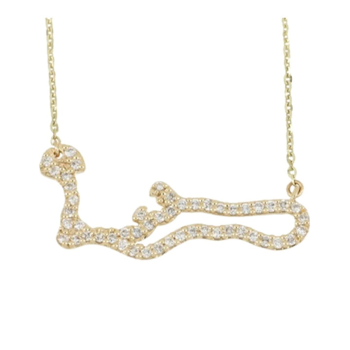 Grand Cayman ‘Map’ Diamond Necklace Not Net