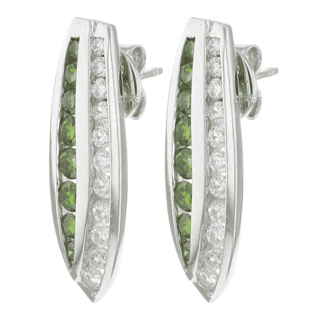 Buy Green Diamond Earrings (Green Diamond 0.96 White Diamond 0.72) at Kay's Fine Jewelry