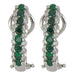 Green Diamond Earrings (Green Diamond 1.3 cts. White Diamond 0.88 cts.) Not Net
