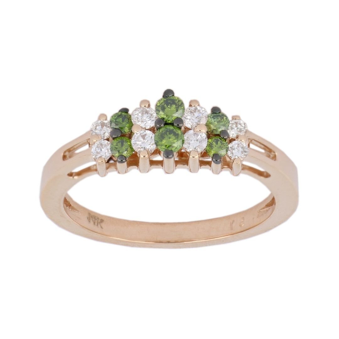 Buy Green Diamond Ring (Green Diamond 0.28 cts. White Diamond 0.24 cts.) at Kay's Fine Jewelry