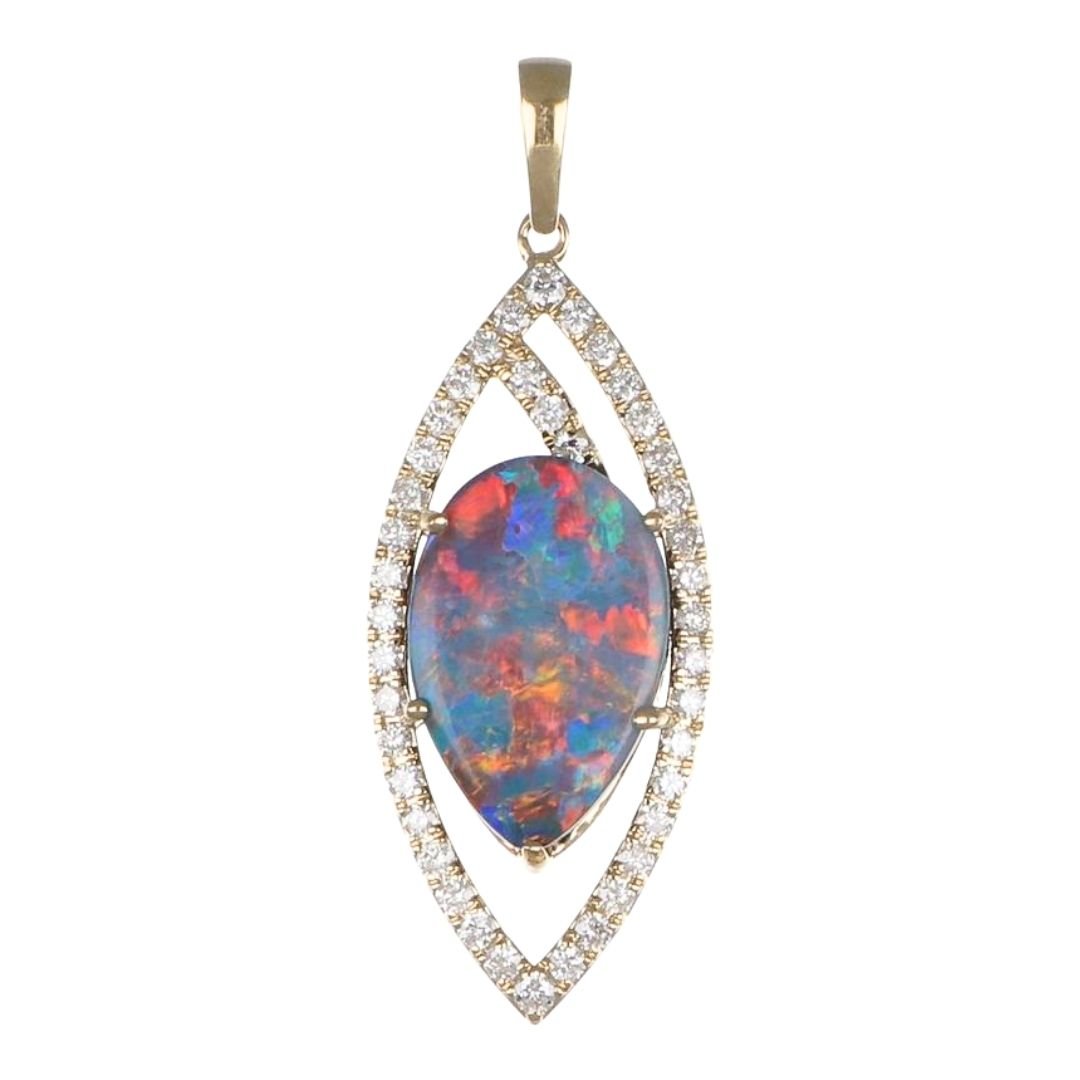 Buy Inlay Opal Pendant (Pendant) at Kay's Fine Jewelry