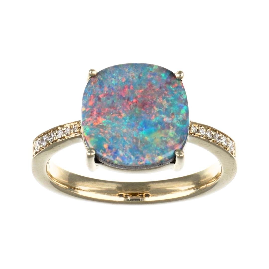 Buy Inlay Opal Ring (Inlay Opal White Diamond 0.06 cts.) at Kay's Fine Jewelry