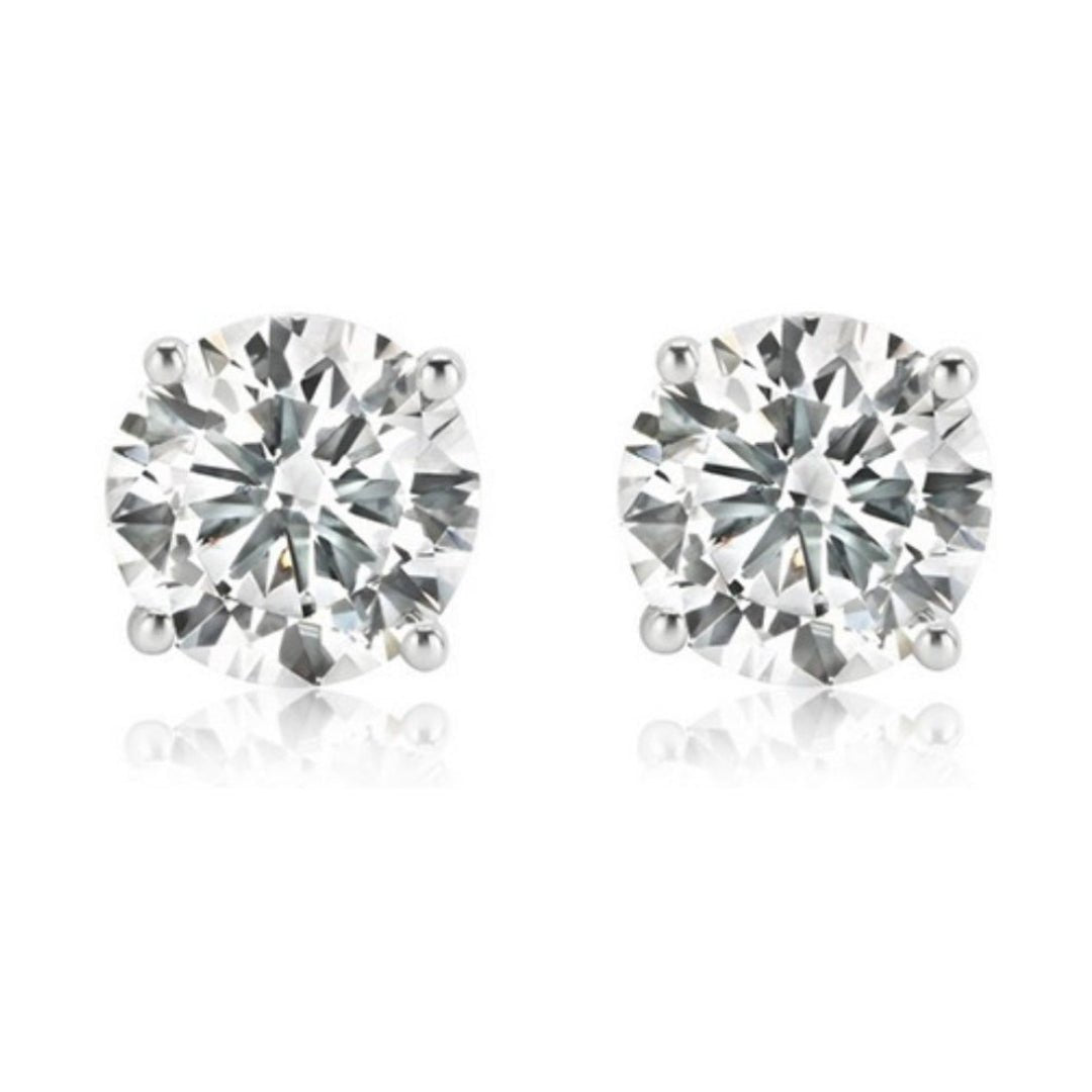 Buy Lab - Grown Diamond Stud Earrings – 2 Carat, 14KT Gold at Kay's Fine Jewelry