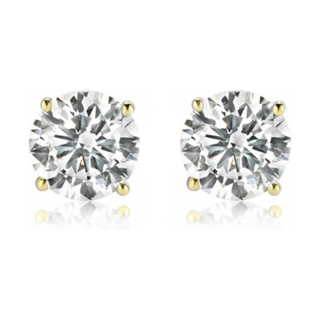Buy Lab - Grown Diamond Stud Earrings – 2 Carat, 14KT Gold at Kay's Fine Jewelry
