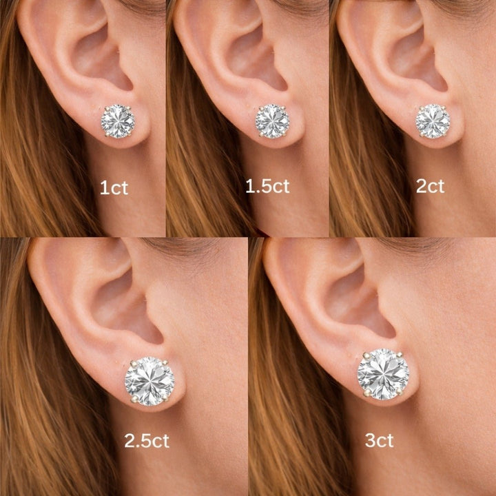 Buy Lab - Grown Diamond Stud Earrings – 3 Carat, 14KT Gold at Kay's Fine Jewelry