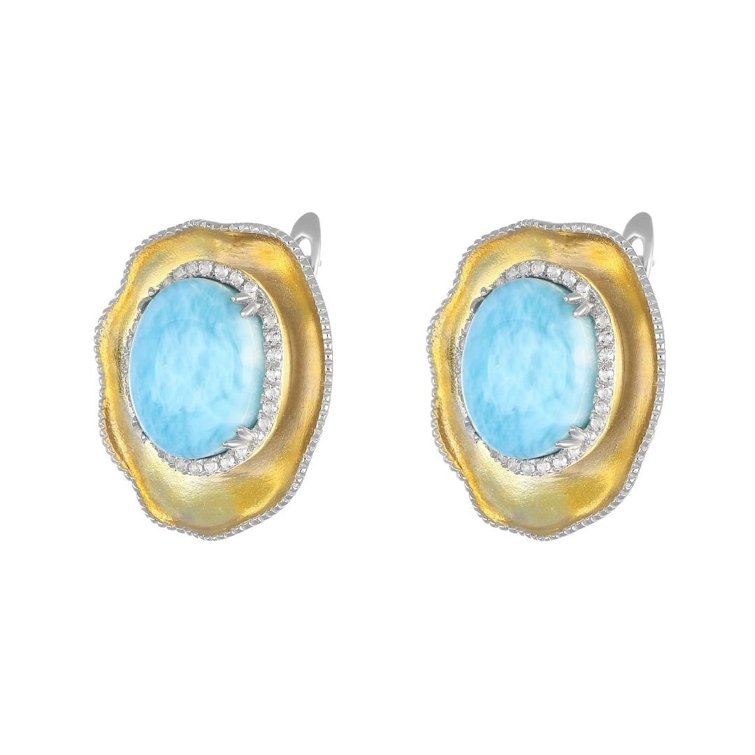 Larimar Earrings Not Net