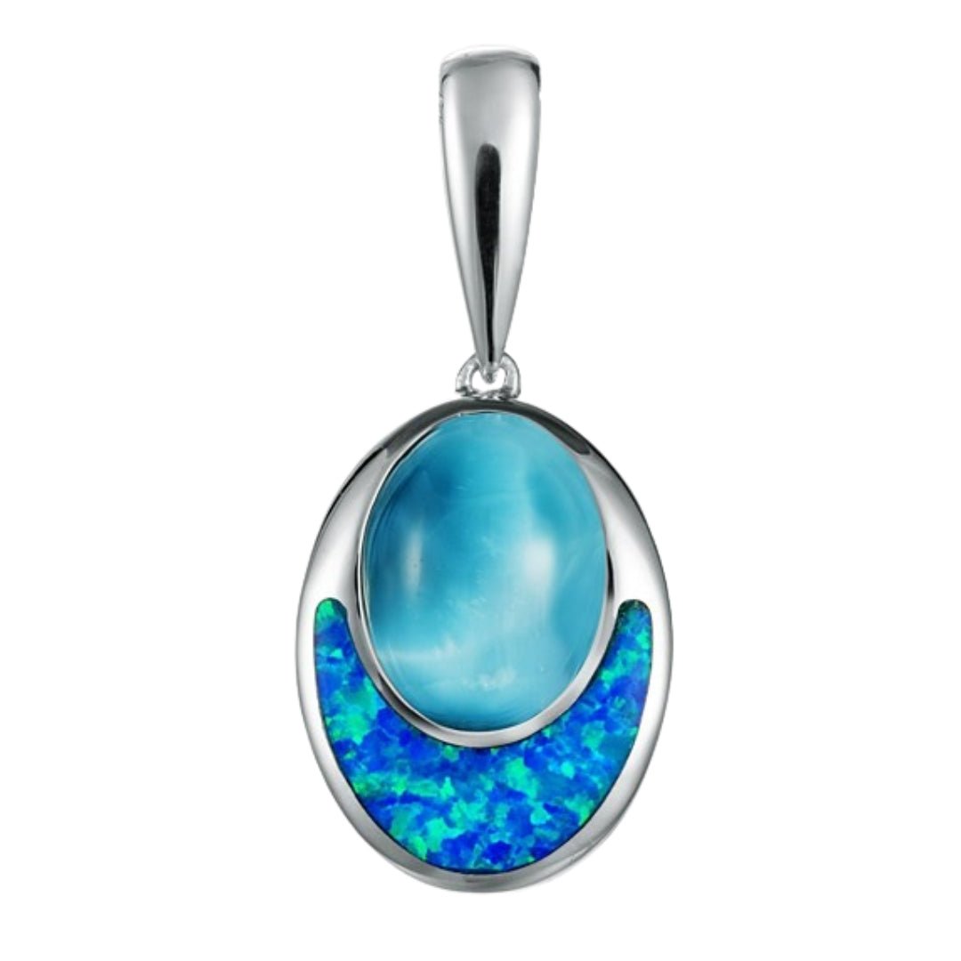 Buy Larimar Pendant (Inlay Opal) at Kay's Fine Jewelry