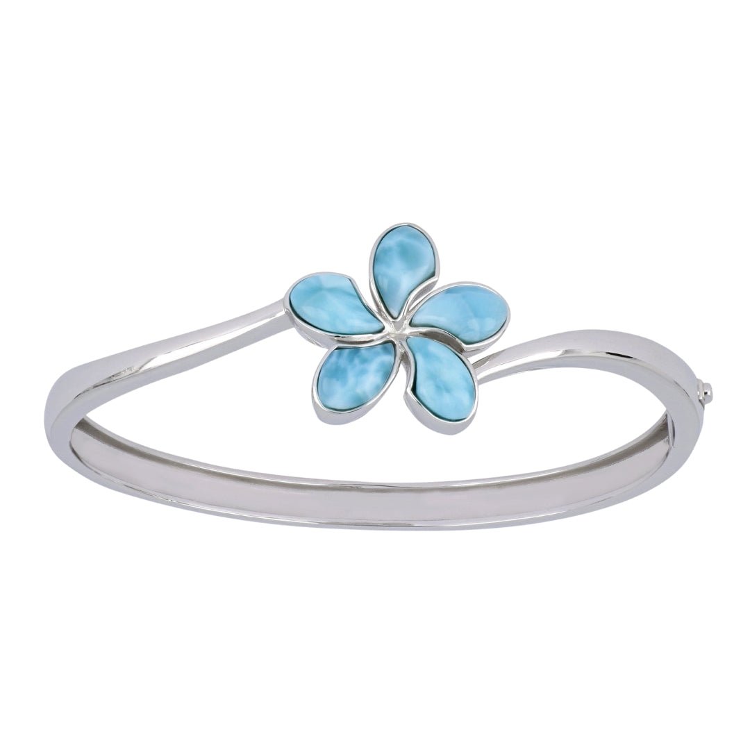 Larimar Plumeria Bangle Not Net