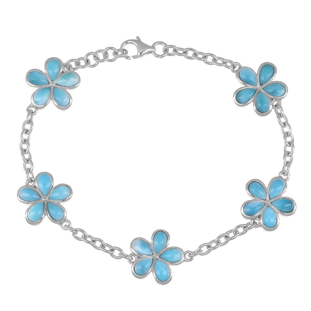 Buy Larimar Plumeria Bracelet at Kay's Fine Jewelry