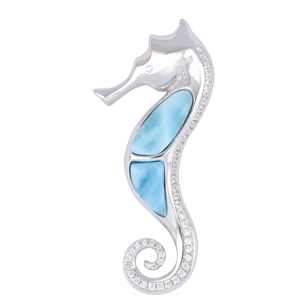 Buy Larimar Seahorse Pendant (Cubic Zirconia) at Kay's Fine Jewelry