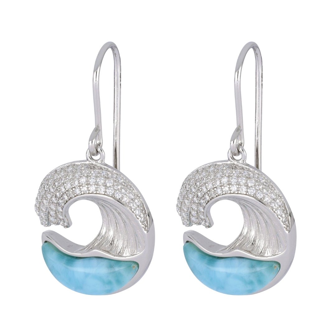 Buy Larimar Wave Earrings at Kay's Fine Jewelry