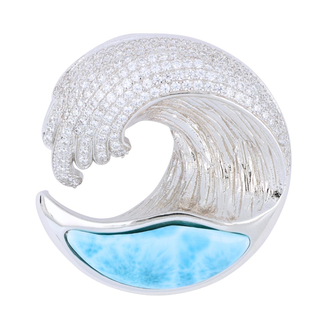 Buy Larimar Wave Pendant at Kay's Fine Jewelry