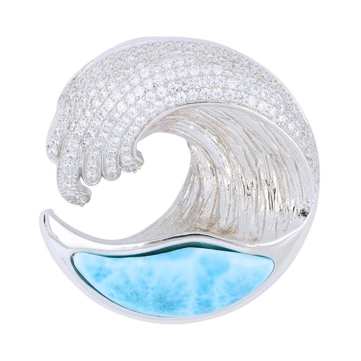 Buy Larimar Wave Pendant at Kay's Fine Jewelry