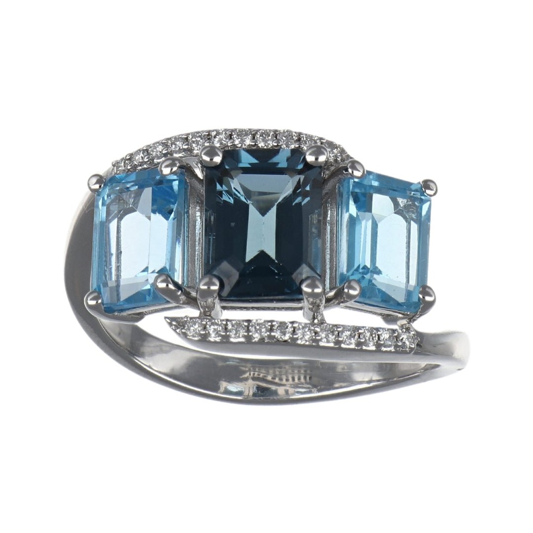 Buy London Blue Topaz (London Blue Topaz 4.24 cts. Blue Topaz Included cts. White Diamond 0.1 cts.) at Kay's Fine Jewelry