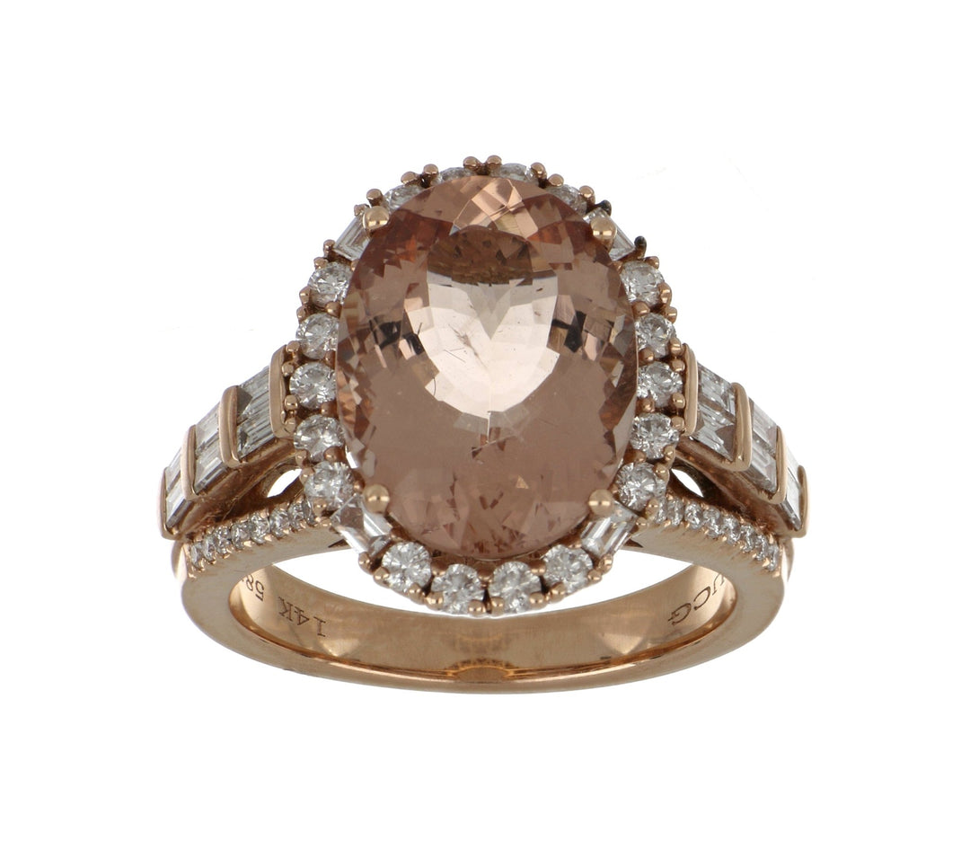 Buy Morganite Ring (Morganite 5.22 cts. White Diamond 1.03 cts. White Diamond Included cts.) at Kay's Fine Jewelry