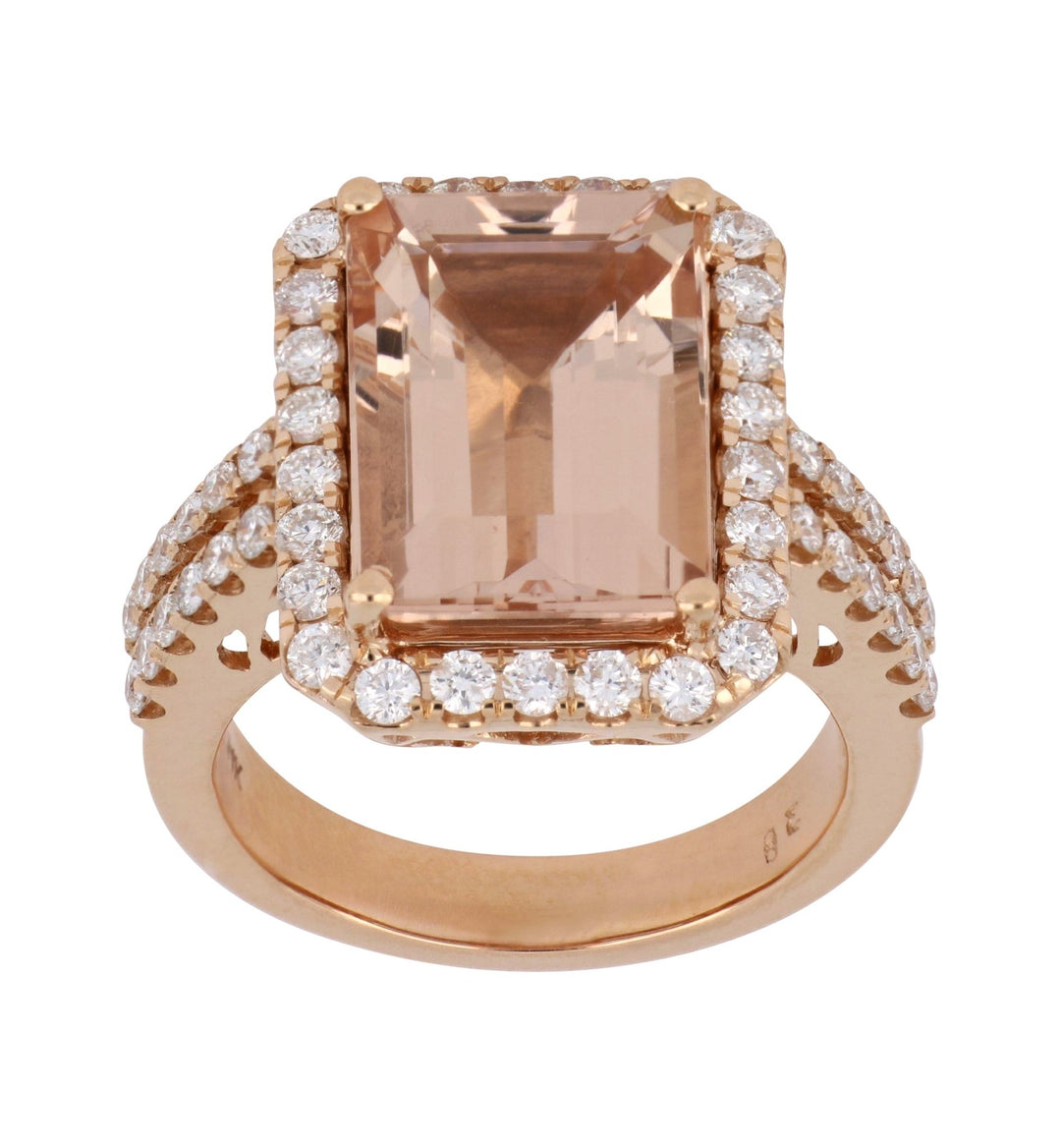Buy Morganite Ring (Morganite 7.03 cts. White Diamond 1.04 cts.) at Kay's Fine Jewelry