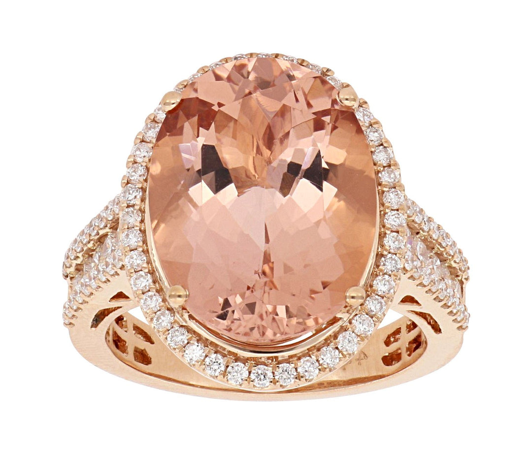 Buy Morganite Ring (Morganite 9.22 cts. White Diamond 0.83 cts.) at Kay's Fine Jewelry