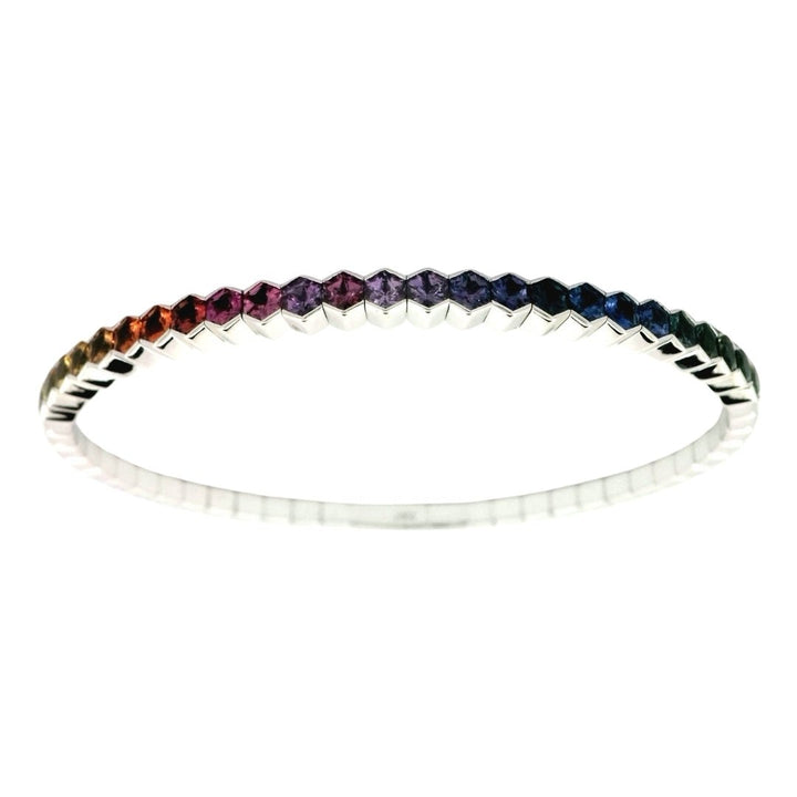 Multi - Color Sapphire Bangle (Multi - Color Sapphire 3.9 cts.) Not Net
