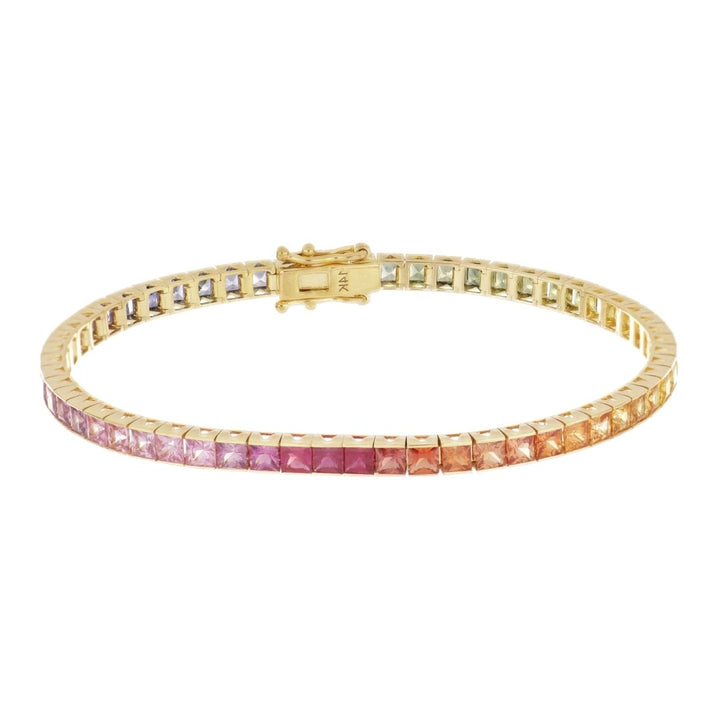 Multi - Color Sapphire Bracelet (Multi - Color Sapphire 9.76 cts.) Not Net