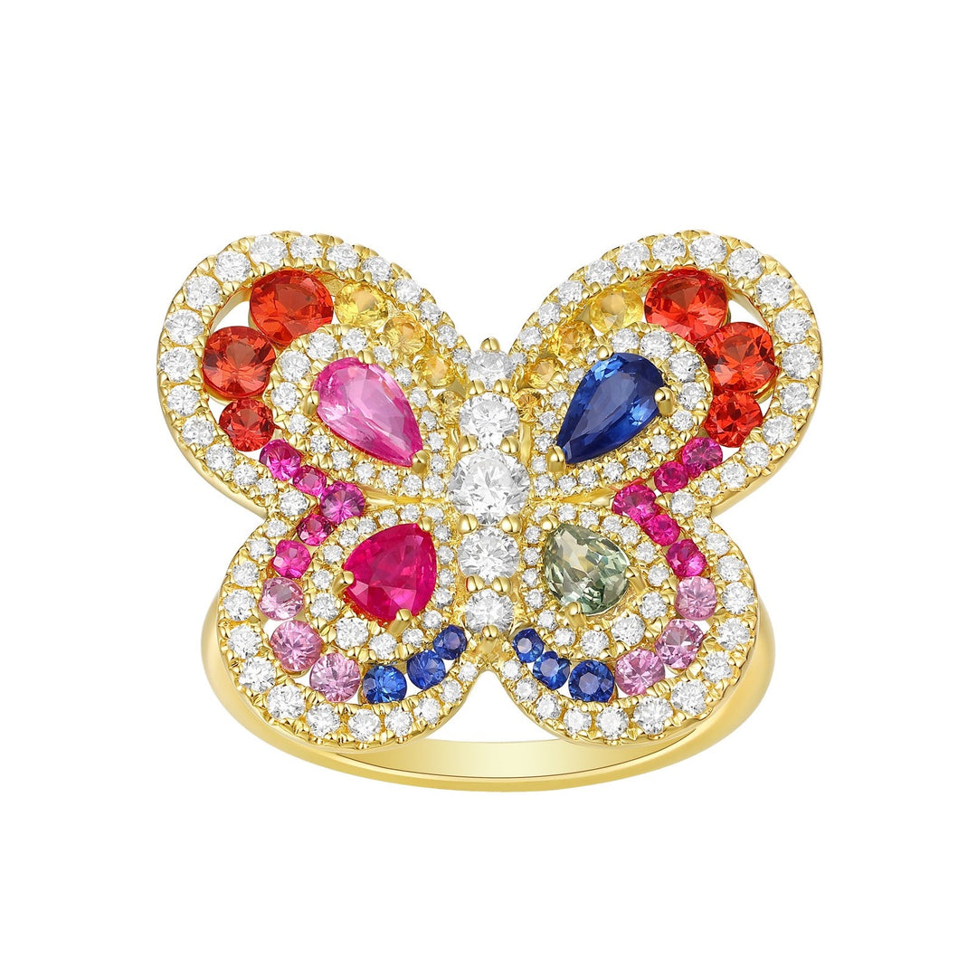 Buy Multi - Color Sapphire Ring (Multi - Color Sapphire 1.69 cts. Ruby 0.27 cts. White Diamond 0.79 cts.) at Kay's Fine Jewelry