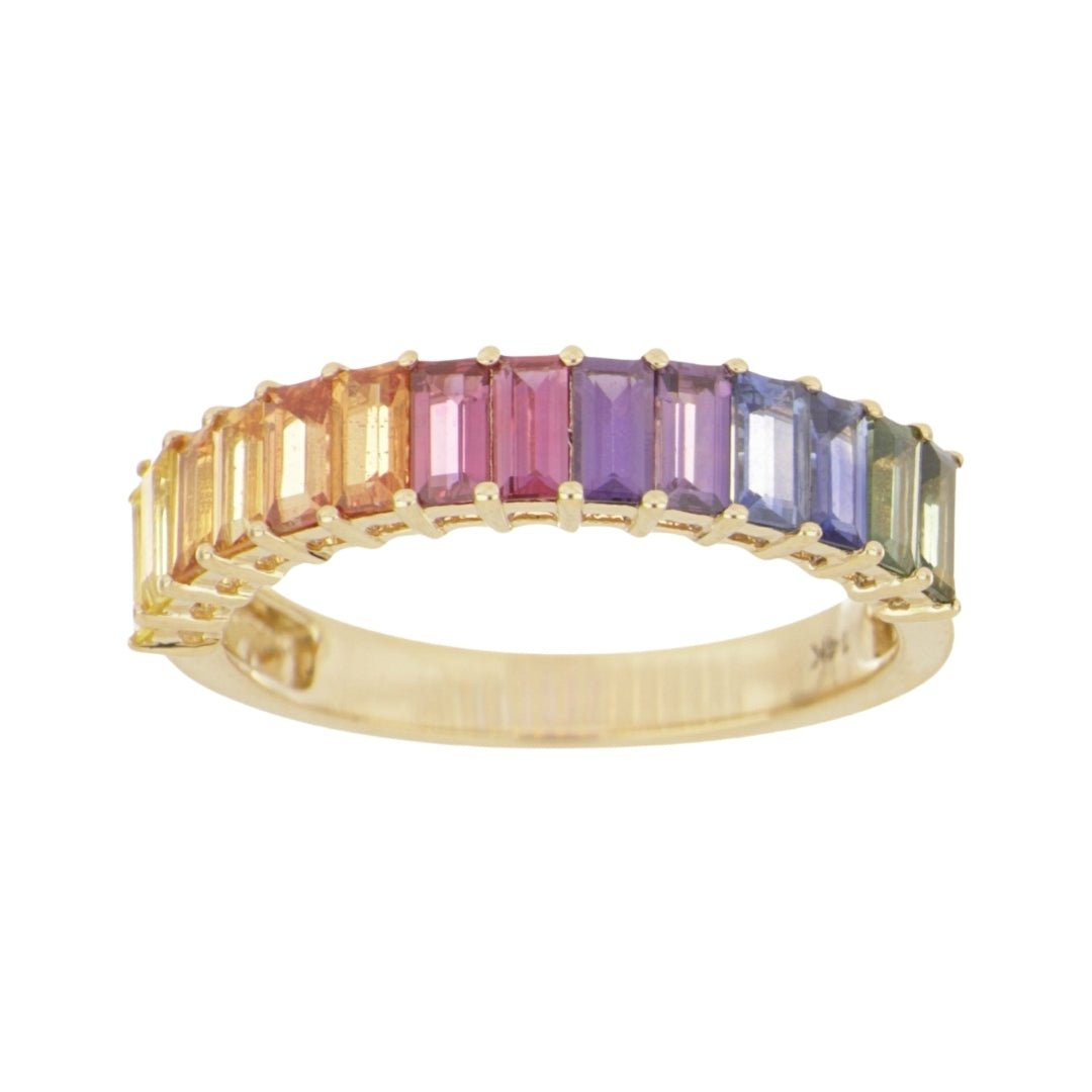 Multi - Color Sapphire Ring (Multi - Color Sapphire 1.85 cts.) Not Net