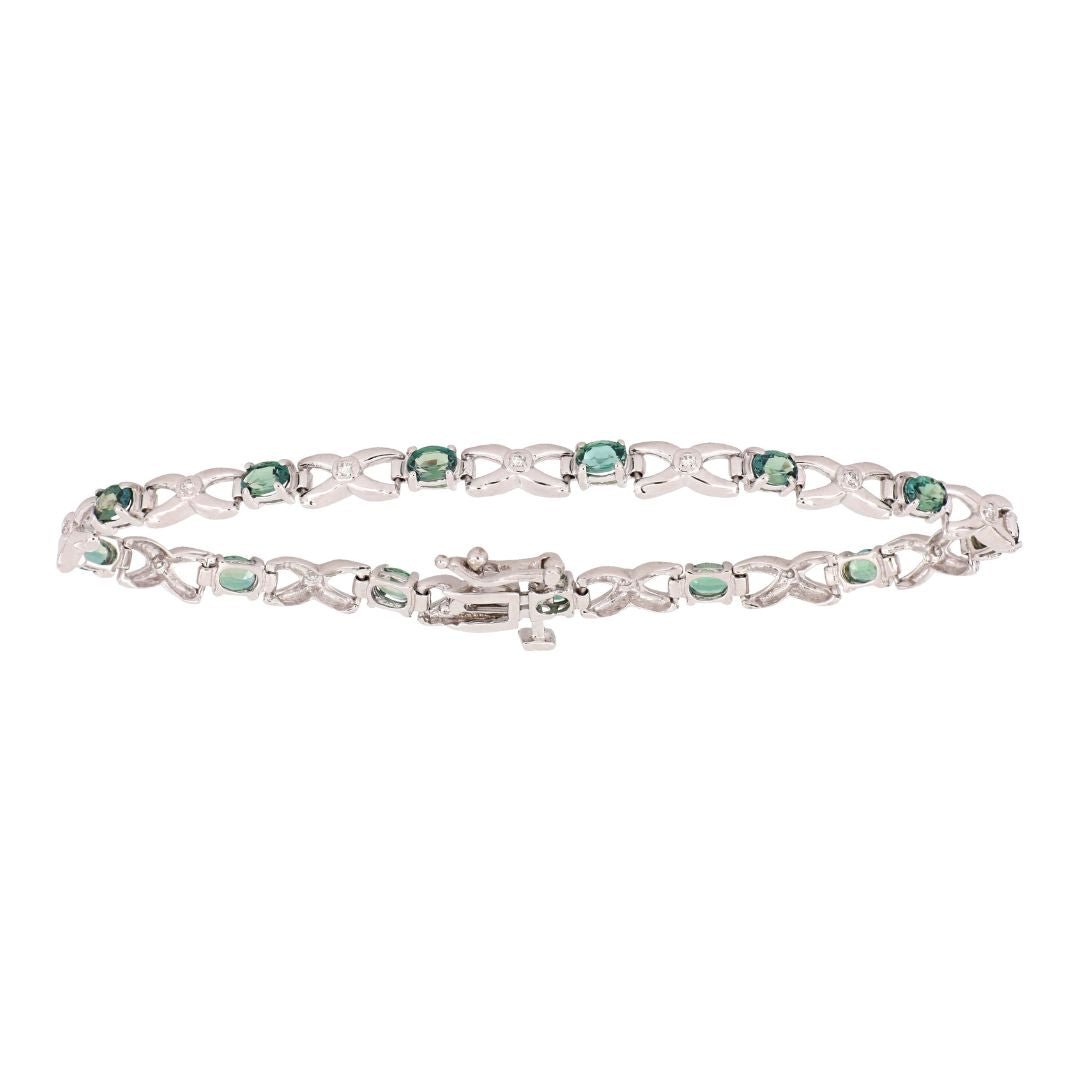 Buy Natural Alexandrite Bracelet (Alexandrite 2.73 cts Wht Dia 0.1 cts) at Kay's Fine Jewelry