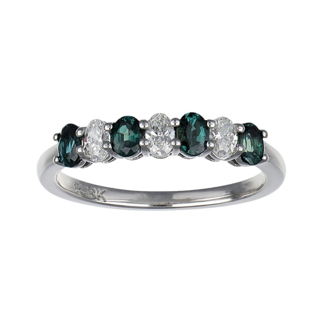 Buy Natural Alexandrite Ring (Alexandrite 0.48 cts Wht Dia 0.27 cts) at Kay's Fine Jewelry
