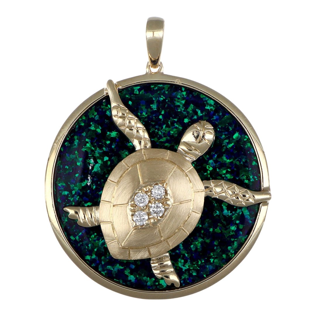 Opal Pendant (Opal 3.96 cts. White Diamond 0.07 cts. Not Net