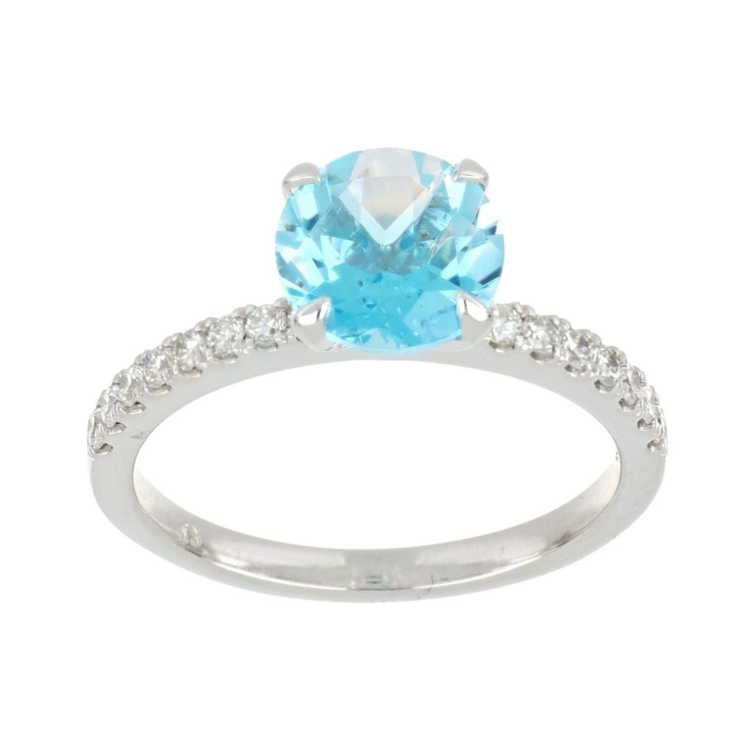 Buy Paraiba Topaz Ring (Paraiba Topaz 2.19 cts. White Diamond 0.26 cts.) at Kay's Fine Jewelry