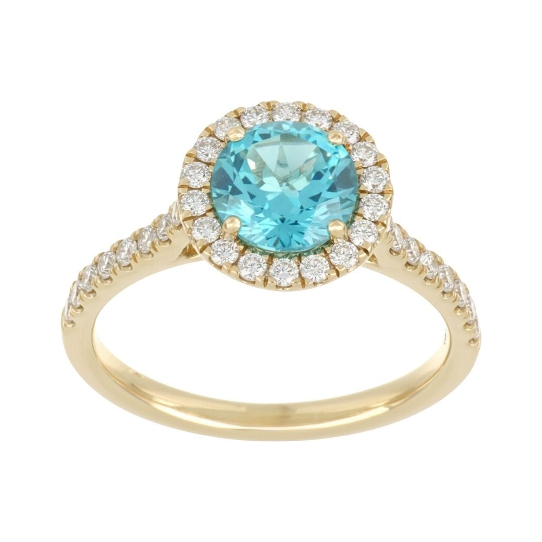 Buy Paraiba Topaz Ring (Paraiba Topaz 2.28 cts. White Diamond 0.31 cts.) at Kay's Fine Jewelry