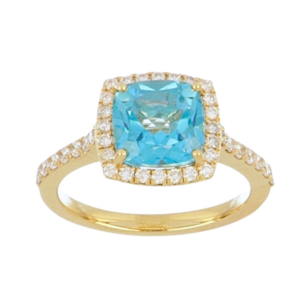 Buy Paraiba Topaz Ring (Paraiba Topaz 2.85 cts. White Diamond 0.44 cts.) at Kay's Fine Jewelry