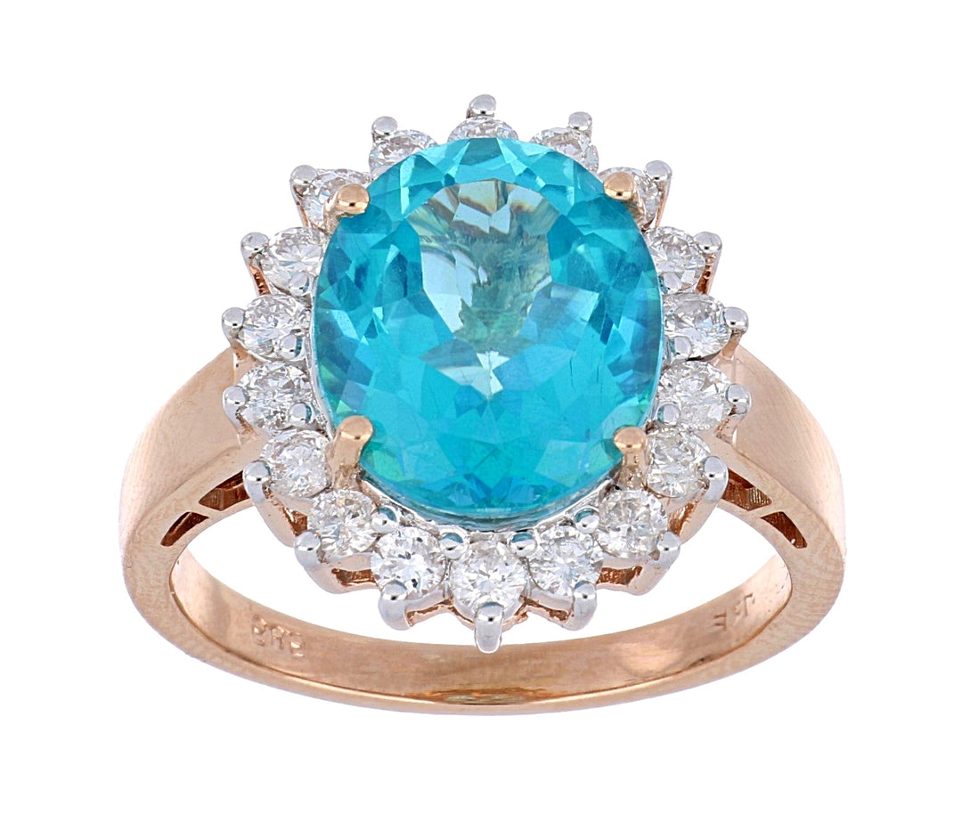 Buy Paraiba Topaz Ring (Paraiba Topaz 5.79 cts. White Diamond 0.72 cts.) at Kay's Fine Jewelry